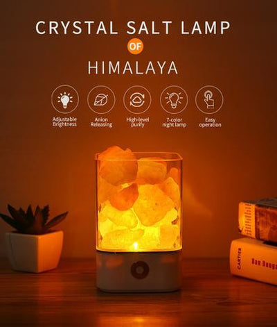 USB Himalayan Salt LED Lamp