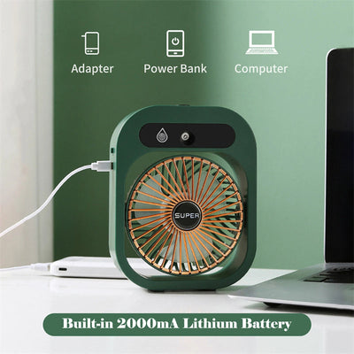 2-in-1 USB Fan & Humidifier