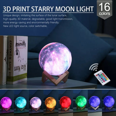 LED USB Moon Galaxy Lamp